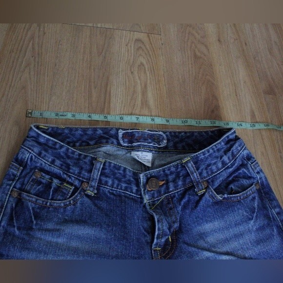 Blue Asphalt Low Rise Boot Cut Women's Jeans - Picture 4 of 8